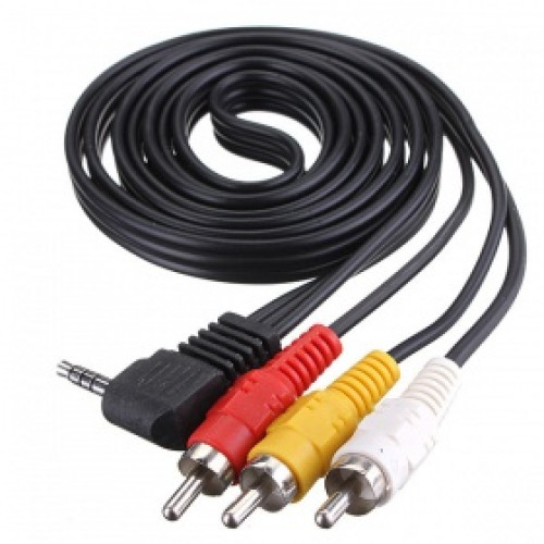 Кабель межблочный Jack 3,5мм-3RCA 1,5м (Джек 3,5мм-3 Тюльпана) купить в ...